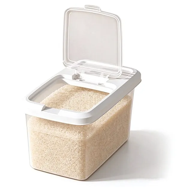 Flip-Lid Clear Rice Dispenser Bin – T-601 / T-602 / T-603